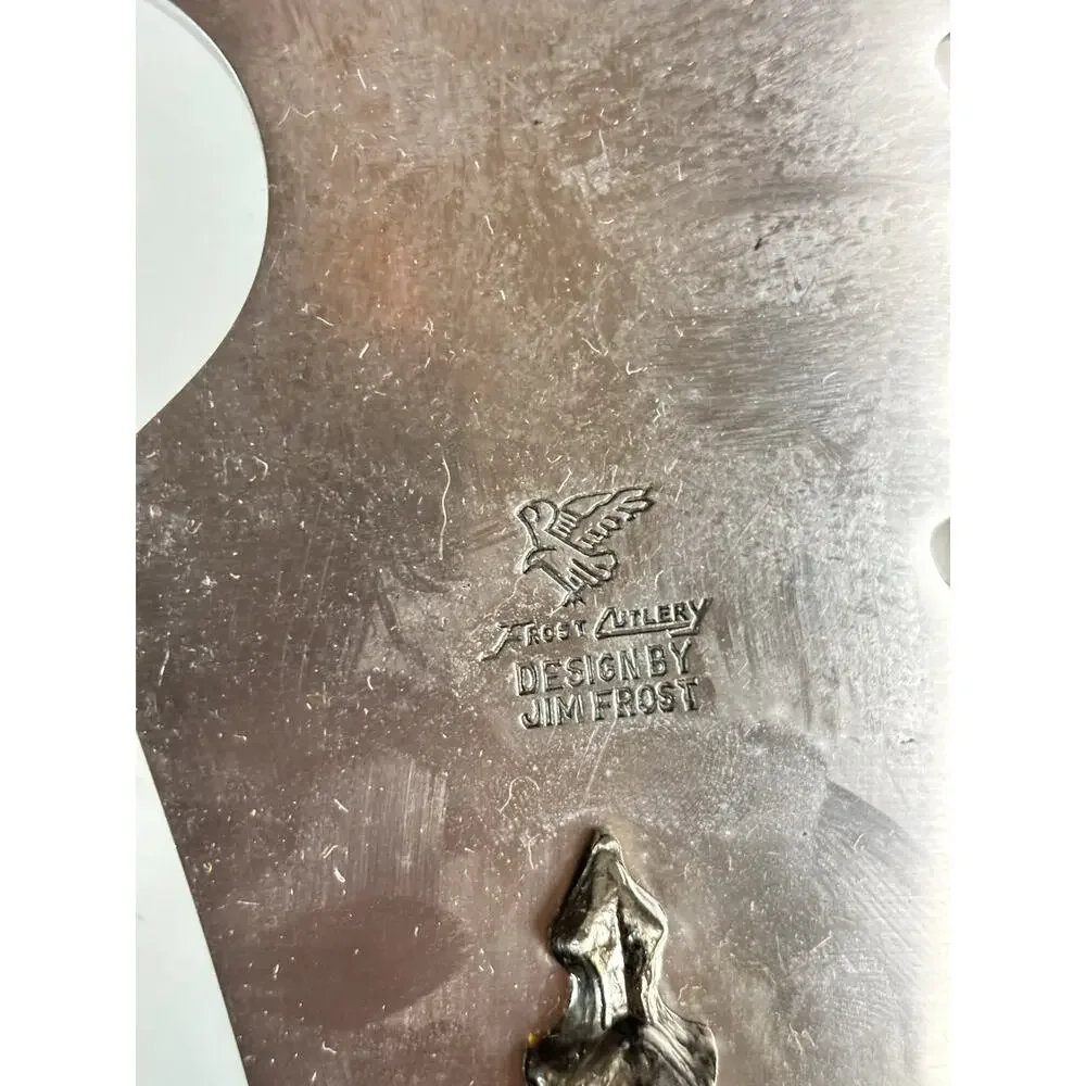 Frost Cutlery Damascus Steel Design By Jim Frost Fantasy Knife Immortal Warrior
